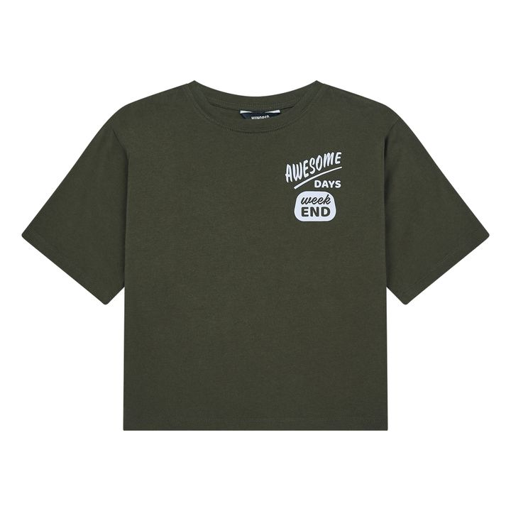 T-Shirt Sundays Wanted Coton Bio | Vert kaki- Image produit n°0