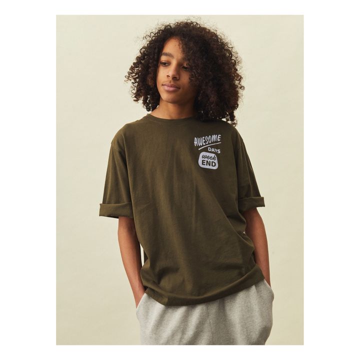 Sundays Wanted Organic Cotton T-Shirt | Khaki- Produktbild Nr. 1