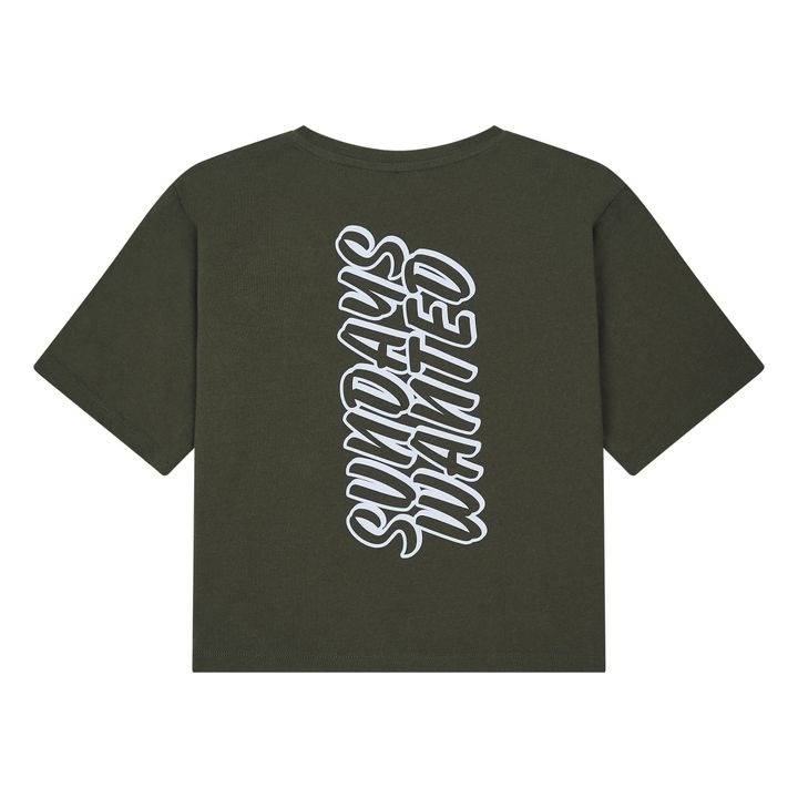 T-Shirt Sundays Wanted Coton Bio | Vert kaki- Image produit n°2