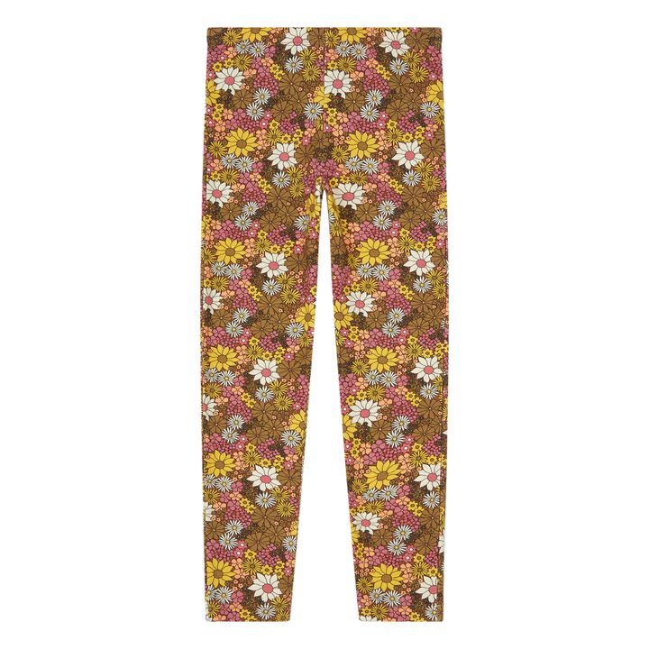 Organic Cotton Retro Flower Leggings | Bunt- Produktbild Nr. 0