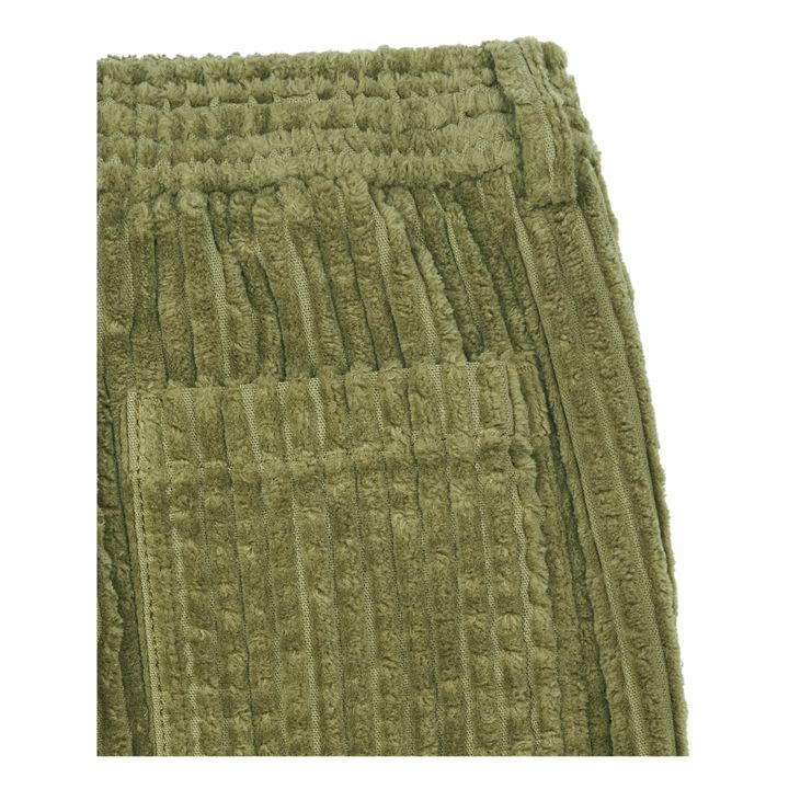 Organic Corduroy Elasticated Waist Trousers | Verde- Imagen del producto n°2