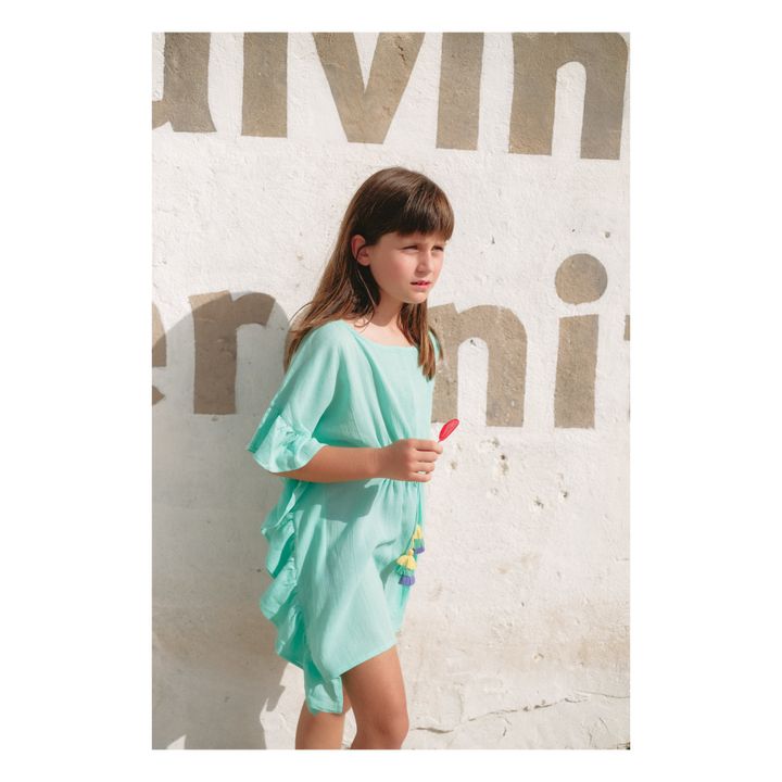 Kaftan Baumwolle Lea | Grün- Produktbild Nr. 1
