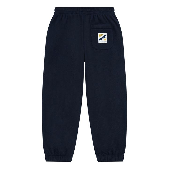 Organic Cotton Wide Leg Joggers | Navy- Produktbild Nr. 3