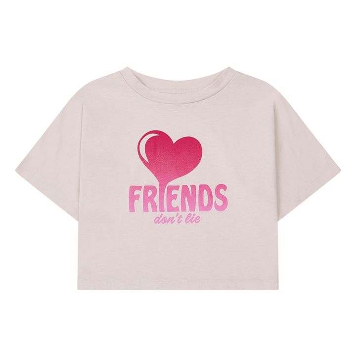 Friends Don't Lie Organic Cotton T-Shirt | Rosa chiaro- Immagine del prodotto n°0