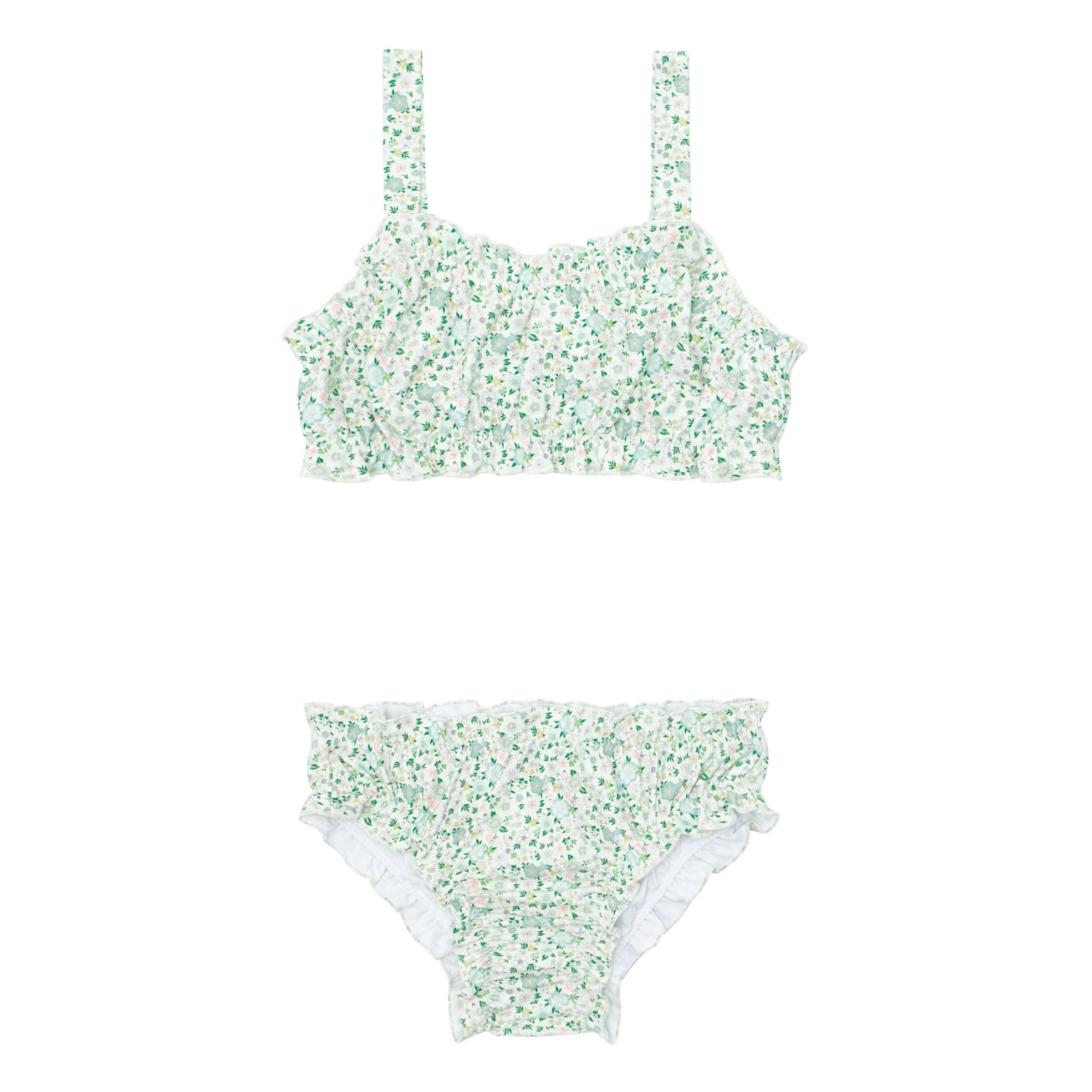 Minnow Ruffle Bikini Green Smallable