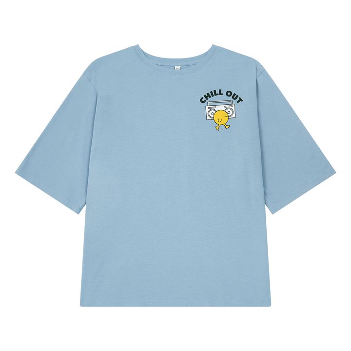 Shobu x Hundred Pieces Chill Out T-Shirt | Hellblau- Produktbild Nr. 0