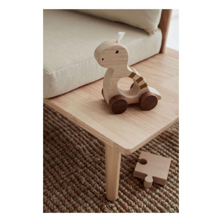 Jouet à pousser Dino | Vert kaki- Image produit n°1