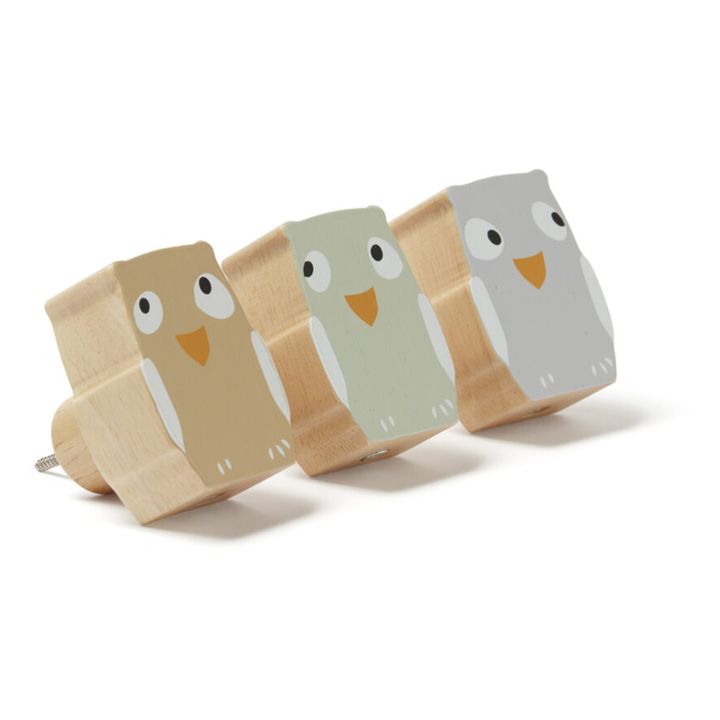Kleiderhacken Eule aus Holz - 3er-Set- Produktbild Nr. 0