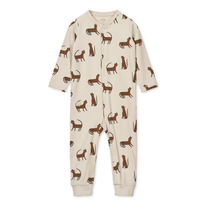 Pyjama Birk ohne Füßchen aus Bio-Baumwolle | Seidenfarben- Produktbild Nr. 0