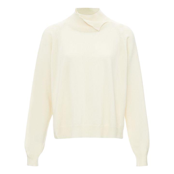 Cashmere Roll Neck Jumper | Naturale- Immagine del prodotto n°0