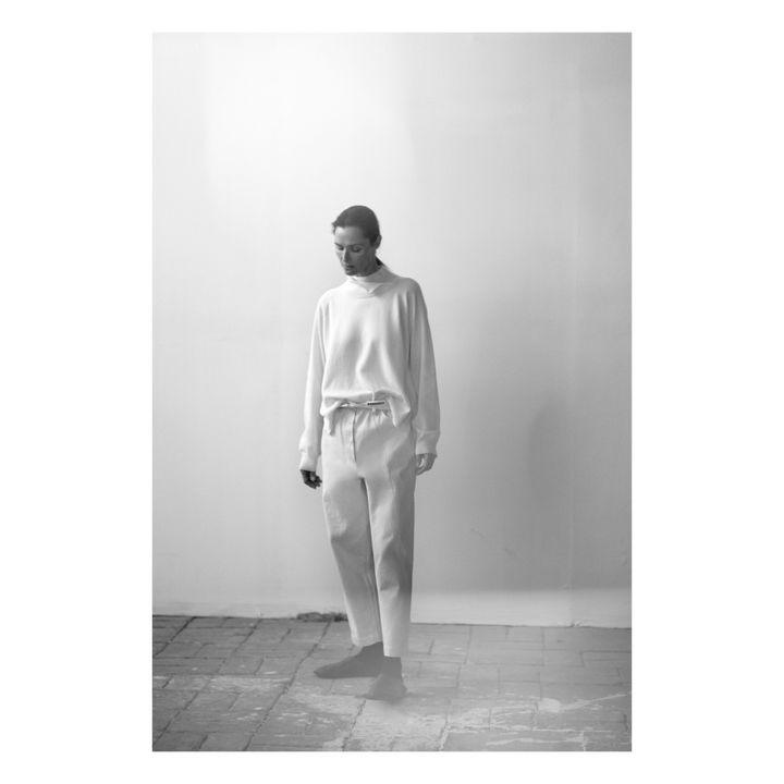 Cashmere Roll Neck Jumper | Naturale- Immagine del prodotto n°2