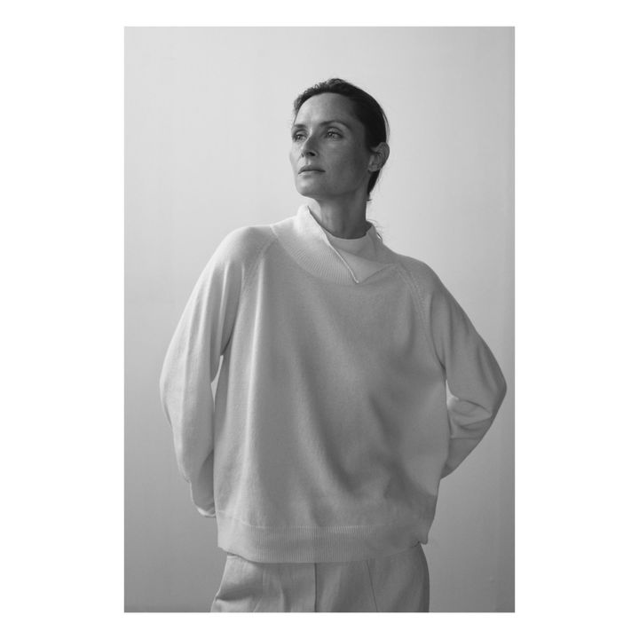 Cashmere Roll Neck Jumper | Naturale- Immagine del prodotto n°3