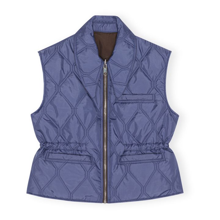 Wendejacke ohne Ärmel gesteppt | Braun- Produktbild Nr. 1