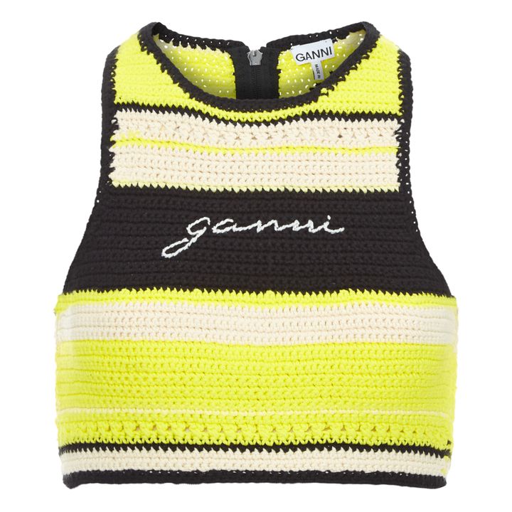 Organic Cotton Crochet Bikini Top | Amarillo- Imagen del producto n°0
