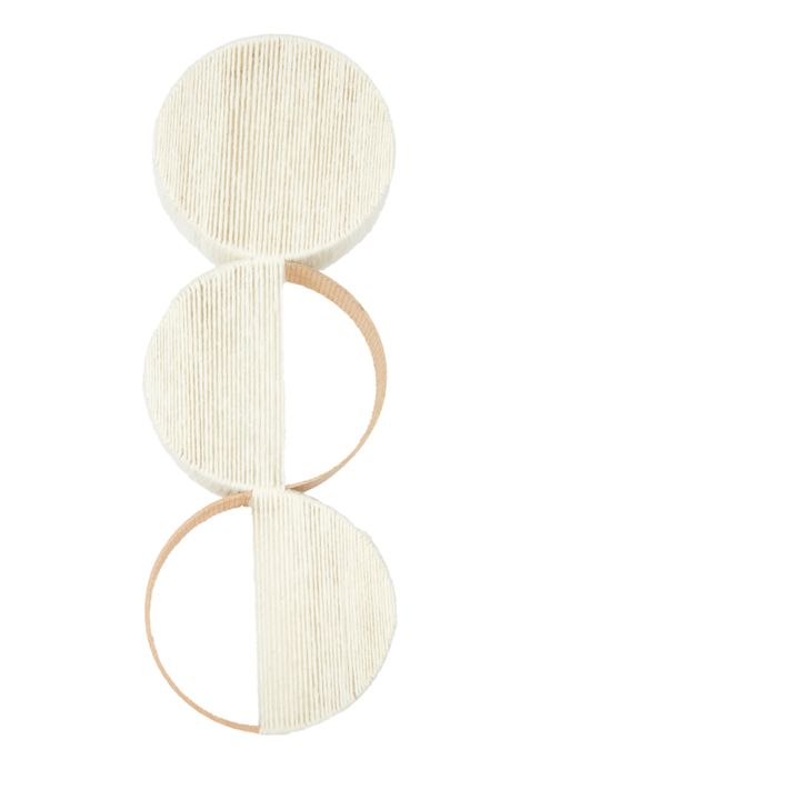 Triodemi Loops Wall Hanging | White- Product image n°1