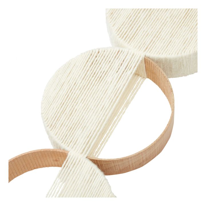 Triodemi Loops Wall Hanging | White- Product image n°2