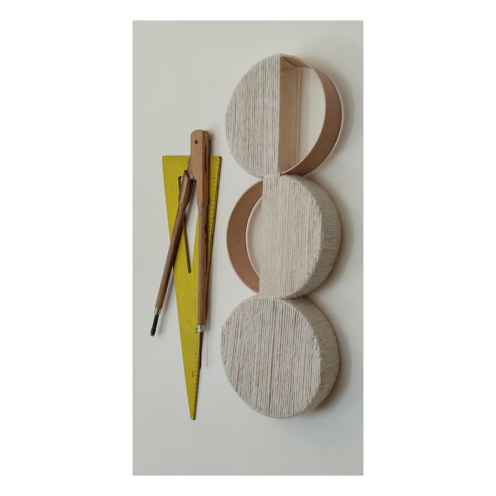 Triodemi Loops Wall Hanging | White- Product image n°3