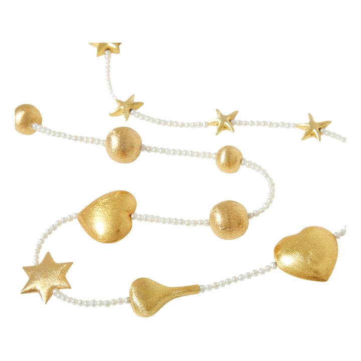 Collier Etoiles et Cœurs | Doré- Image produit n°2