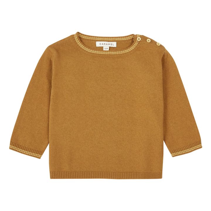 Pull Coton Responsable Ulmus | Ocre- Imagen del producto n°0