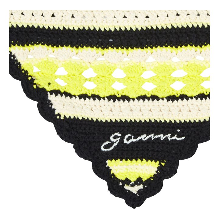 Bandana gehäkelt Bio-Baumwolle | Gelb- Produktbild Nr. 1
