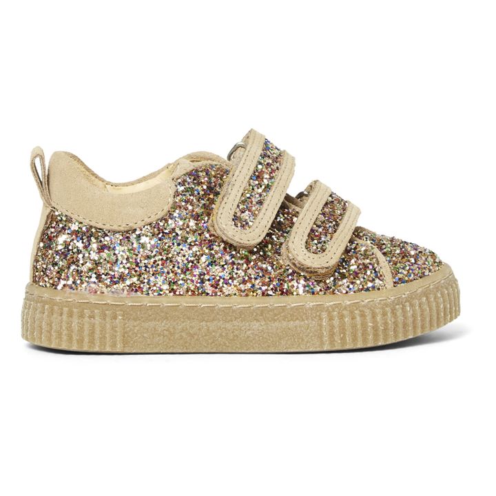 Baskets Scratchs Paillettes | Beige- Image produit n°0