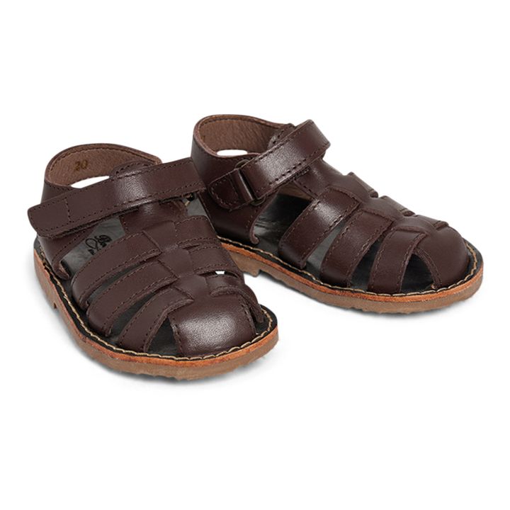 Sandalias de piel Premier Pas Alou | Chocolate- Imagen del producto n°1