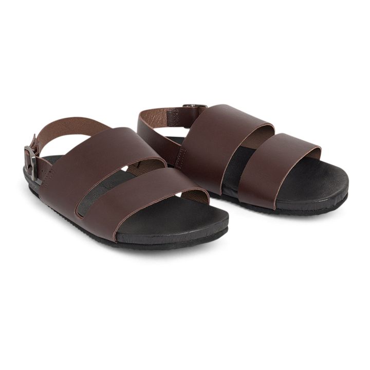 Sandali in pelle Trek | Cioccolato- Immagine del prodotto n°1
