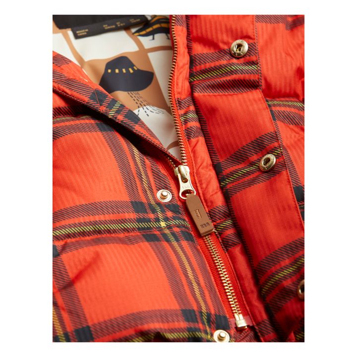 Daunenjacke aus recyceltem Polyester Kariert | Rot- Produktbild Nr. 7
