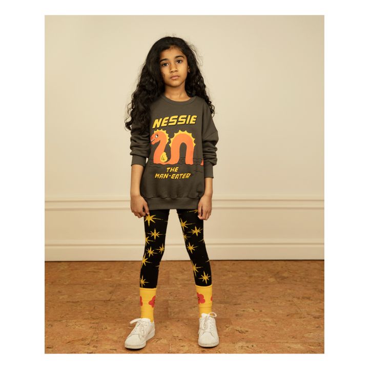 Sweatshirt aus Bio-Baumwolle Nessie | Schwarz- Produktbild Nr. 2