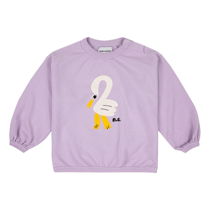 Pelican Organic Cotton Baby Sweatshirt | Lilac- Product image n°0
