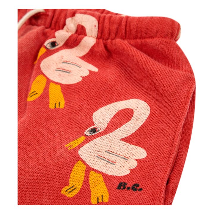 Pelicans Organic Cotton Jogger | Red- Product image n°1