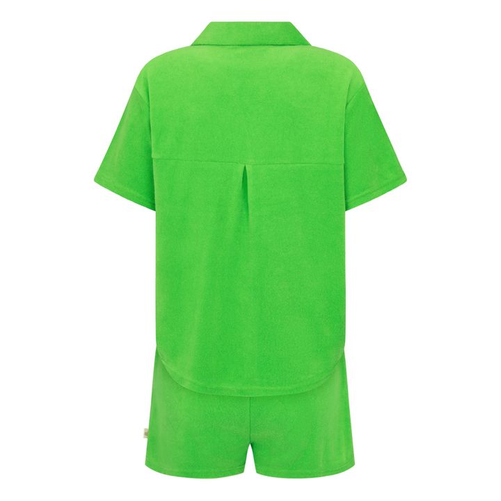 Terry Shirt & Shorts Set | Verde Pálido- Imagen del producto n°4