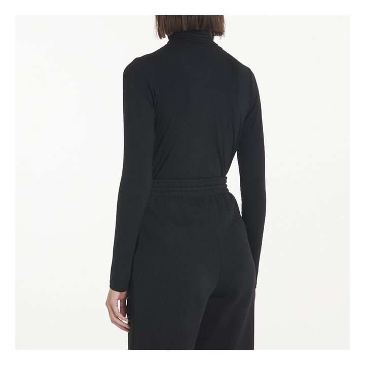 Col Roulé Bamboo Jersey | Noir- Image produit n°2