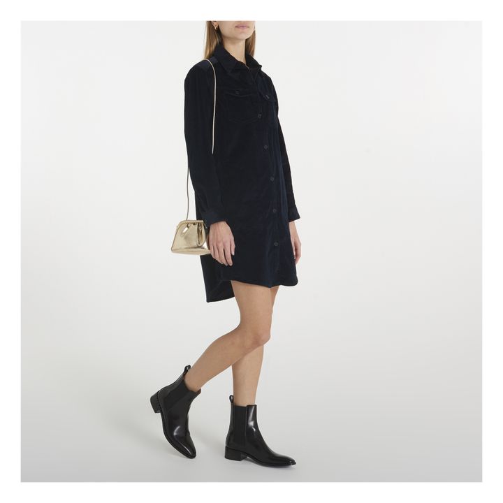 New Boy Corduroy Dress | Azul Marino- Imagen del producto n°1