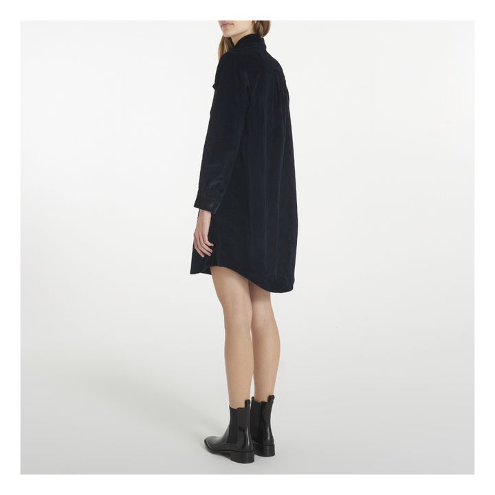 New Boy Corduroy Dress | Azul Marino- Imagen del producto n°2