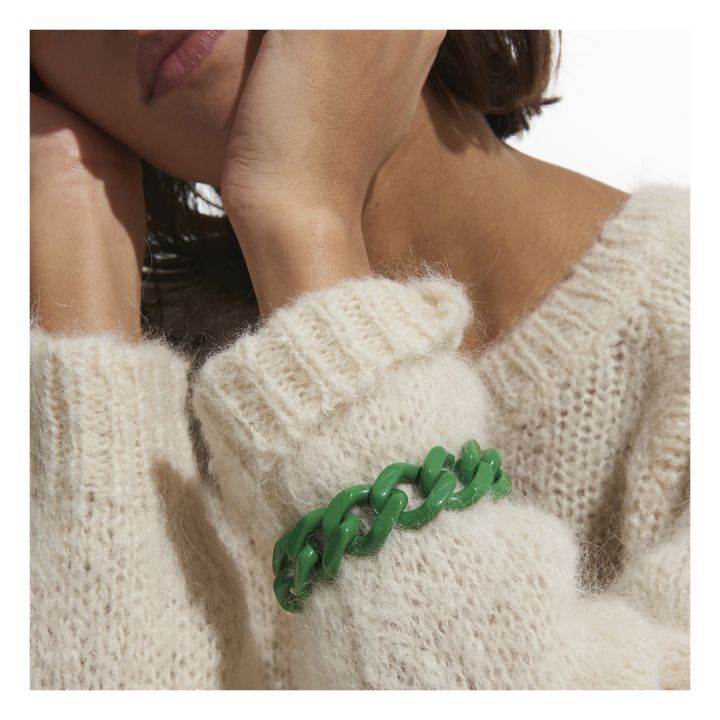 Flat Chain Bracelet | Verde- Immagine del prodotto n°1