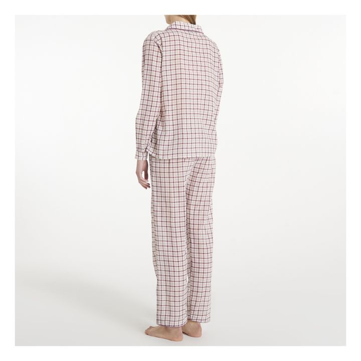 Pyjama kariert Garbin | Violett- Produktbild Nr. 2