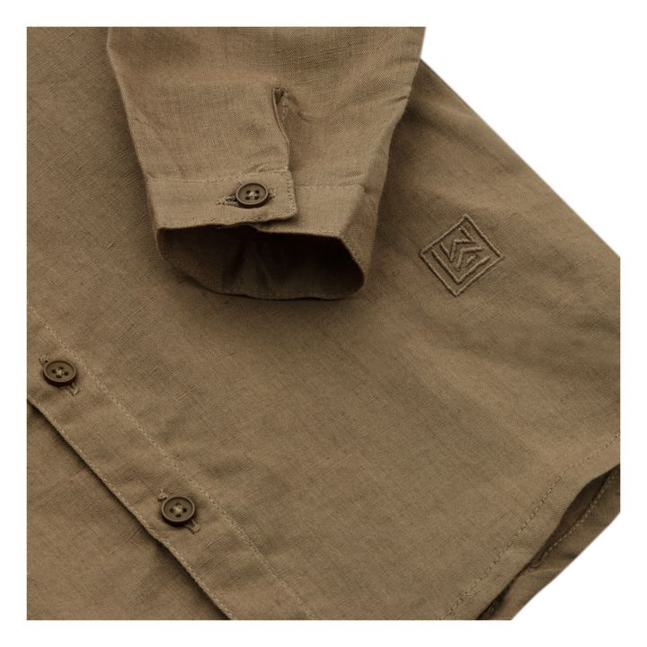 Austin Organic Cotton Long Sleeve Shirt | Khaki- Imagen del producto n°2