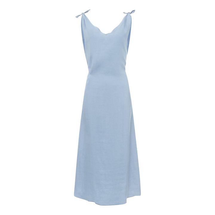 The Knot Linen Dress | Azul- Imagen del producto n°0