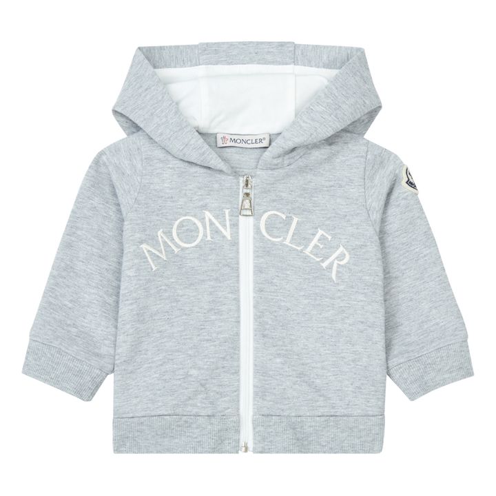 Sweatshirtjacke mit Reisverschluss | Grau Meliert- Produktbild Nr. 0