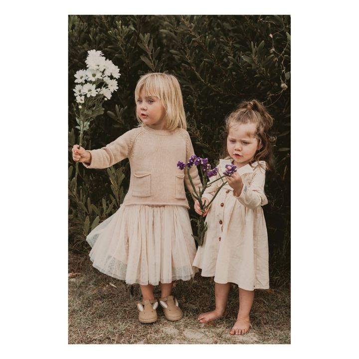 Xan Rabbit Velcro Sneakers | Beige- Produktbild Nr. 1
