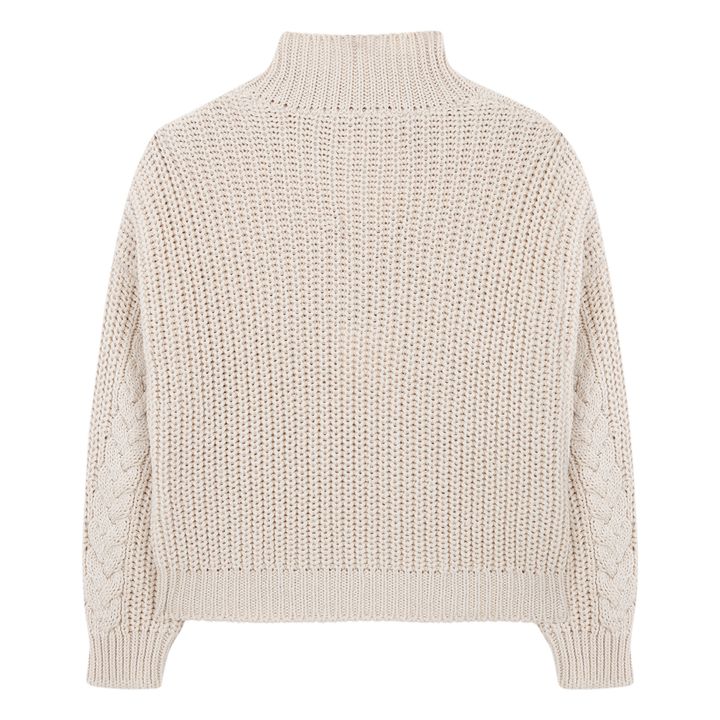 Zip Neck Jumper | Naturale- Immagine del prodotto n°4