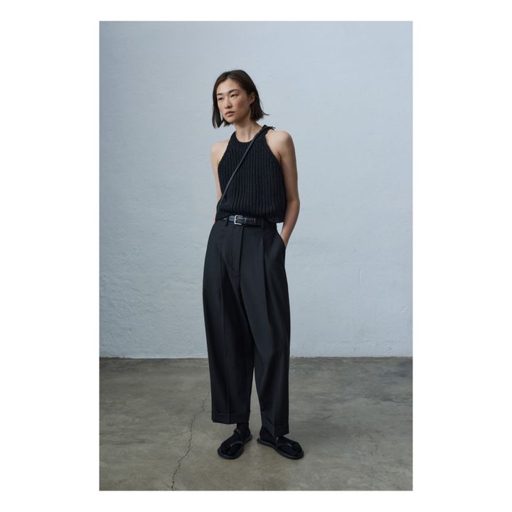 Halter Top | Nero- Immagine del prodotto n°1