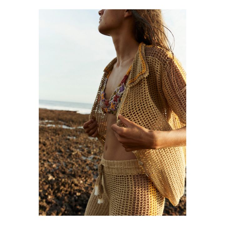 Rahi Crochet Trousers | Beige- Imagen del producto n°3