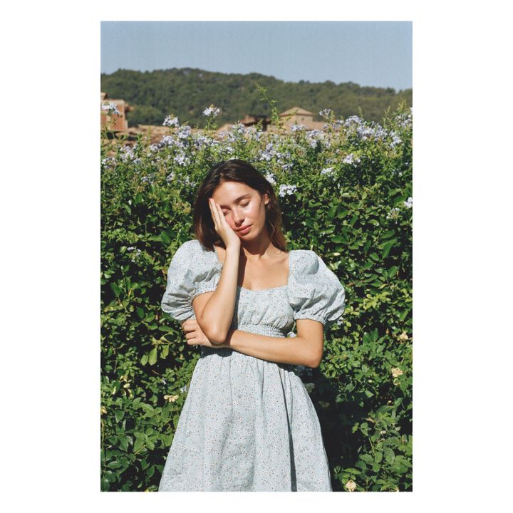 Paper Daisy Dress | Azul- Imagen del producto n°3