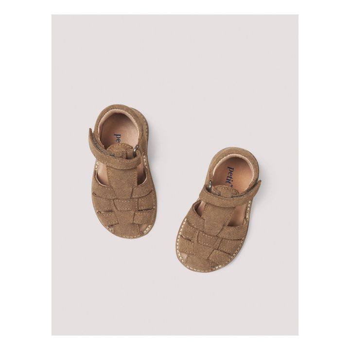 Sandalen mit Klettverschluss Classic Wildleder | Braun- Produktbild Nr. 4