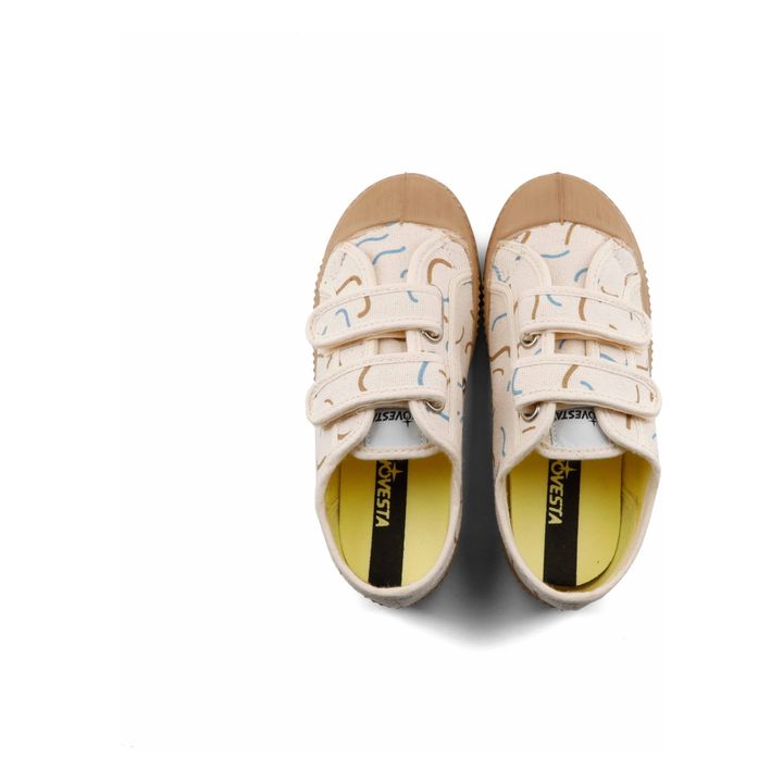 Star Master Printed Velcro Sneakers | Beige- Immagine del prodotto n°2