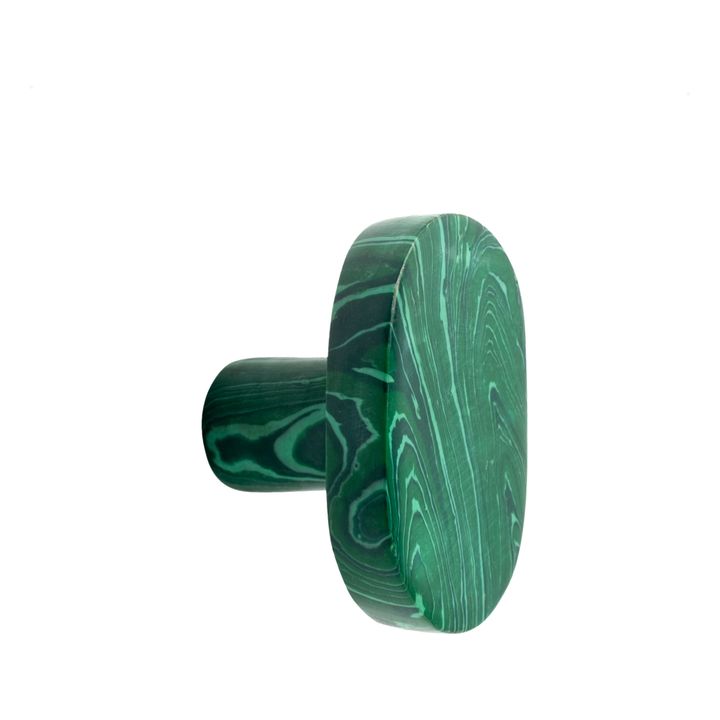 Patère Rainbow en résidu de marbre | Vert- Image produit n°0