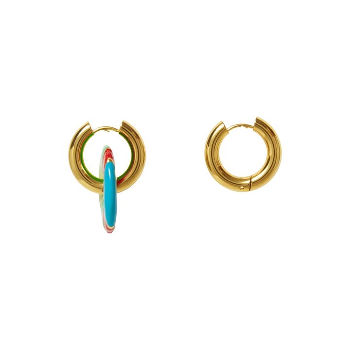 Boucles d'Oreilles Donut | Doré- Image produit n°0