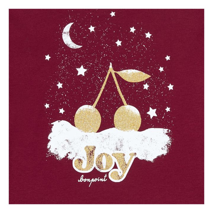 Theia Cherry T-shirt - Christmas Collection | Bordeaux- Immagine del prodotto n°1